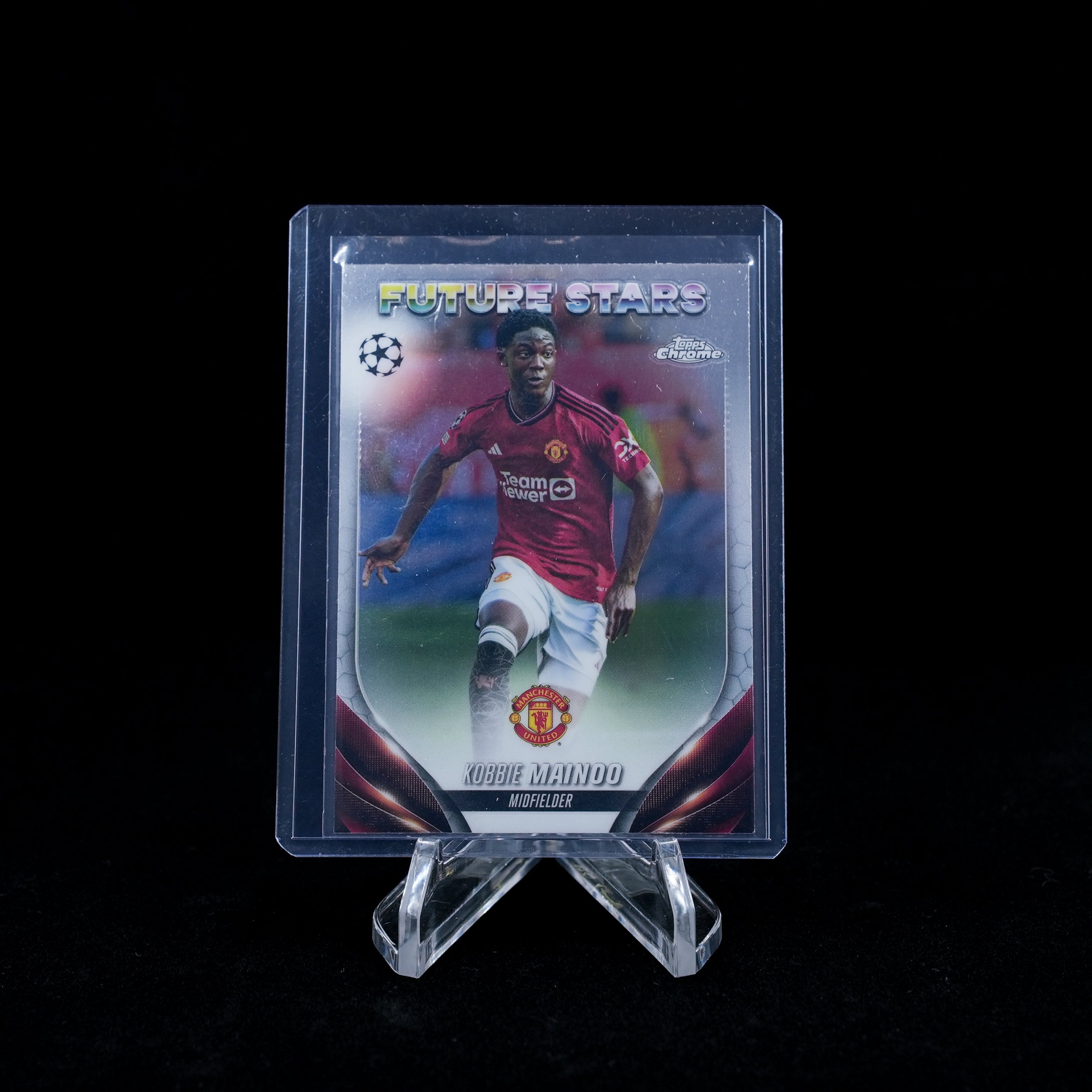 2023-24 Topps Chrome UEFA Club Competitions Soccer-Kobbie Mainoo